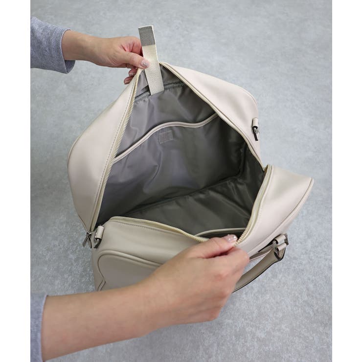 【オールシーズン/旅行/大容量】ラインテープ ビッグボストンバッグ | TRYSIL | 詳細画像17 