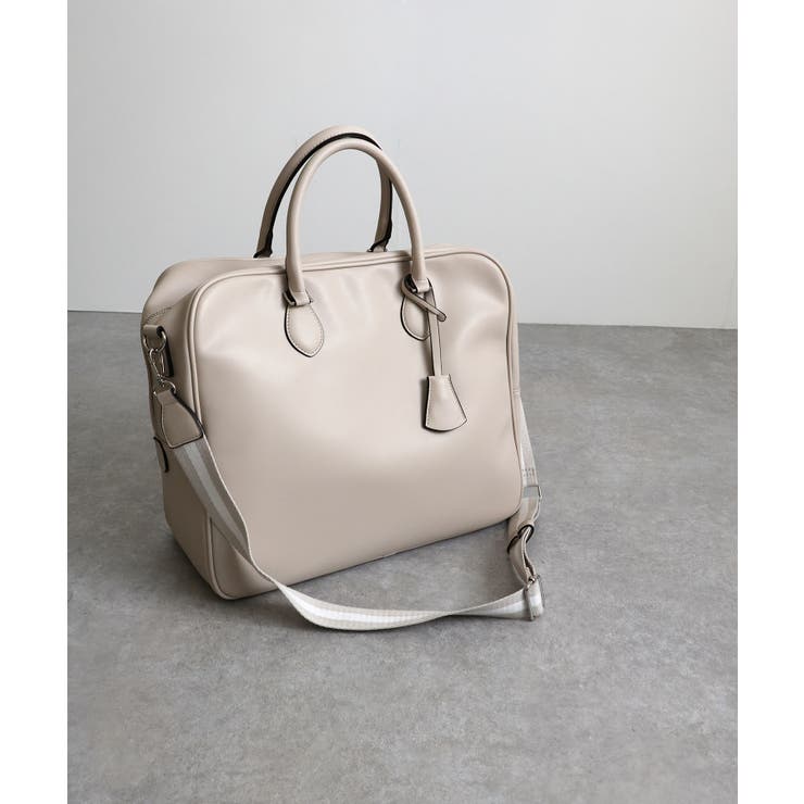 【オールシーズン/旅行/大容量】ラインテープ ビッグボストンバッグ | TRYSIL | 詳細画像6 