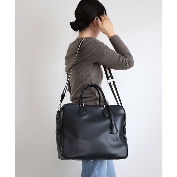 【オールシーズン/旅行/大容量】ラインテープ ビッグボストンバッグ | TRYSIL | 詳細画像7 