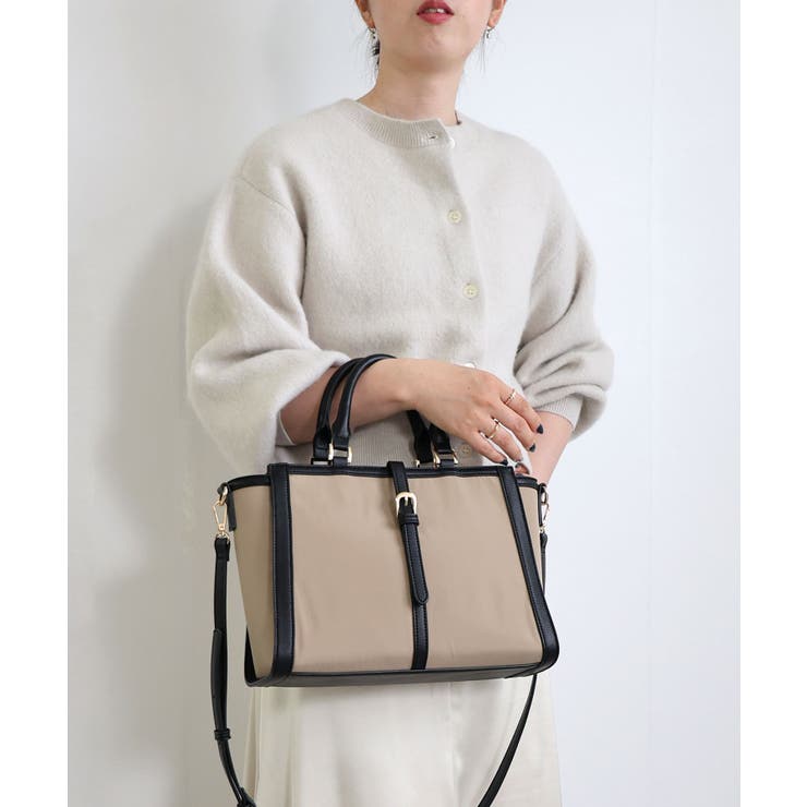 ベルトデザイン2wayスクエアトートバッグ | TRYSIL | 詳細画像9 