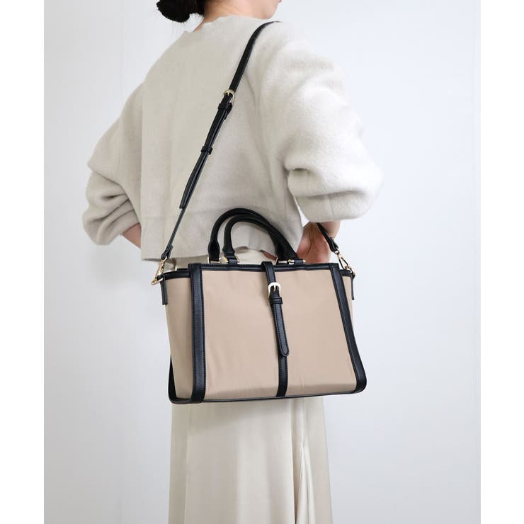 ベルトデザイン2wayスクエアトートバッグ | TRYSIL | 詳細画像10 