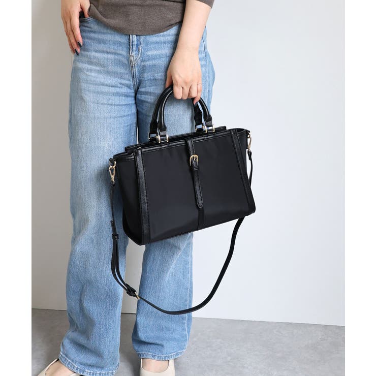 ベルトデザイン2wayスクエアトートバッグ | TRYSIL | 詳細画像2 