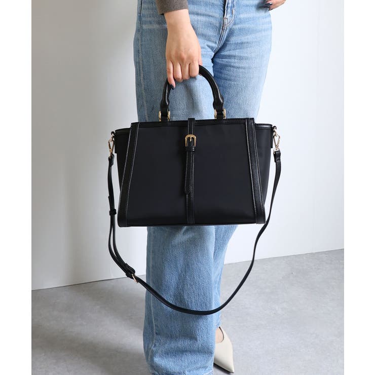 ベルトデザイン2wayスクエアトートバッグ | TRYSIL | 詳細画像3 