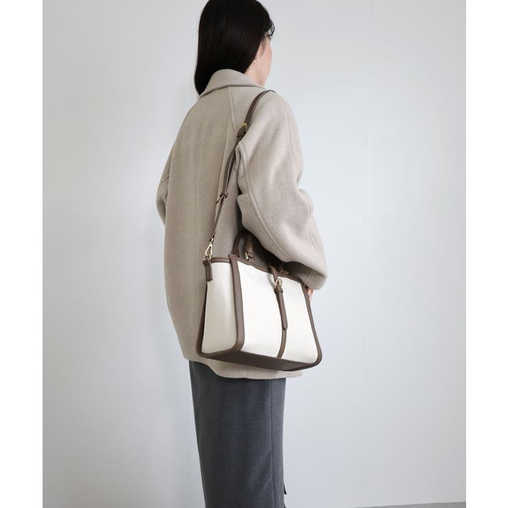ベルトデザイン2wayスクエアトートバッグ | TRYSIL | 詳細画像7 