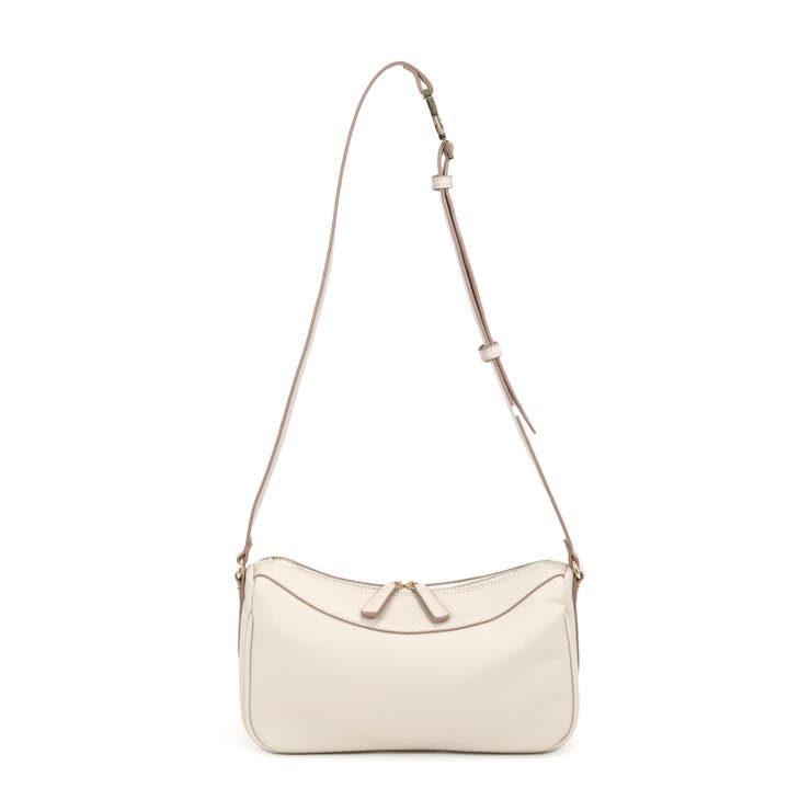 アイボリー | 横長シルエットショルダーバッグ | TRYSIL