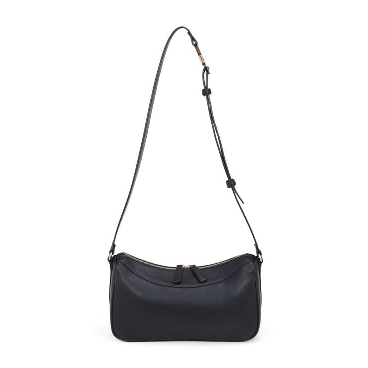 ブラック | 横長シルエットショルダーバッグ | TRYSIL
