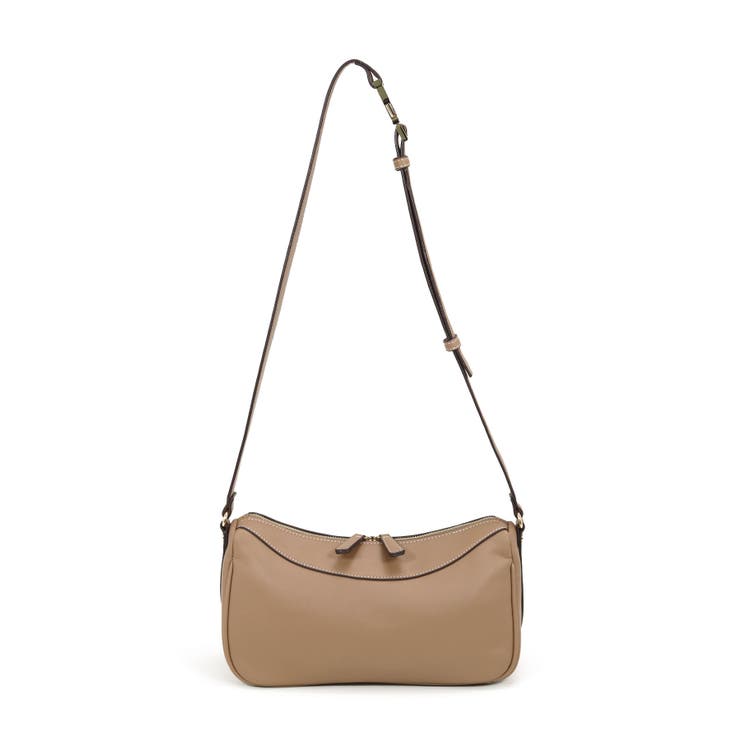 モカ | 横長シルエットショルダーバッグ | TRYSIL