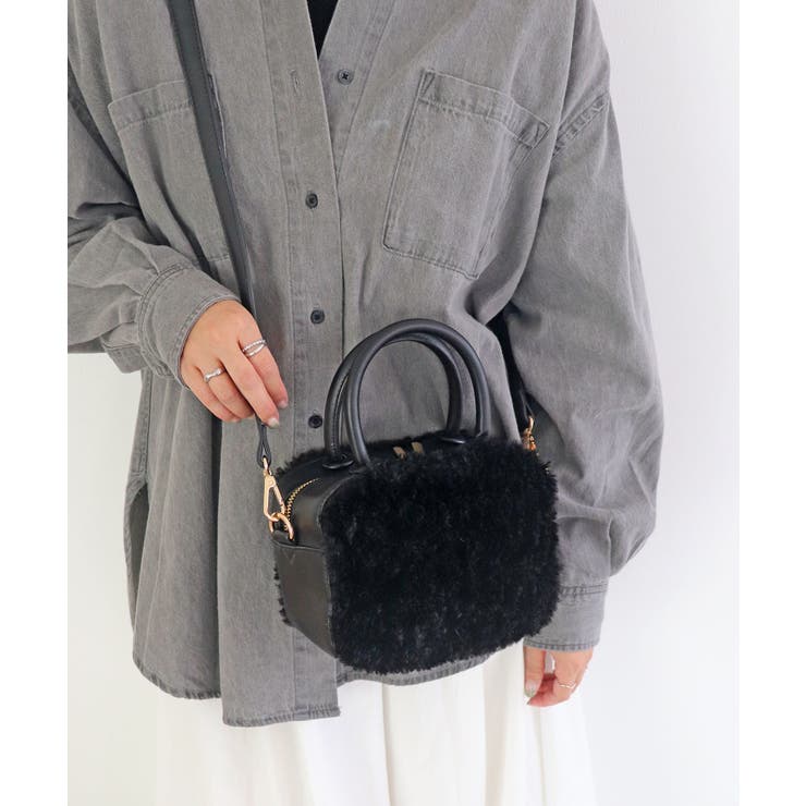 ボア2wayスクエアショルダーバッグ | TRYSIL | 詳細画像1 