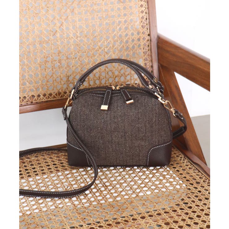 ダークブラウン | 2wayミニボストンバッグ | TRYSIL