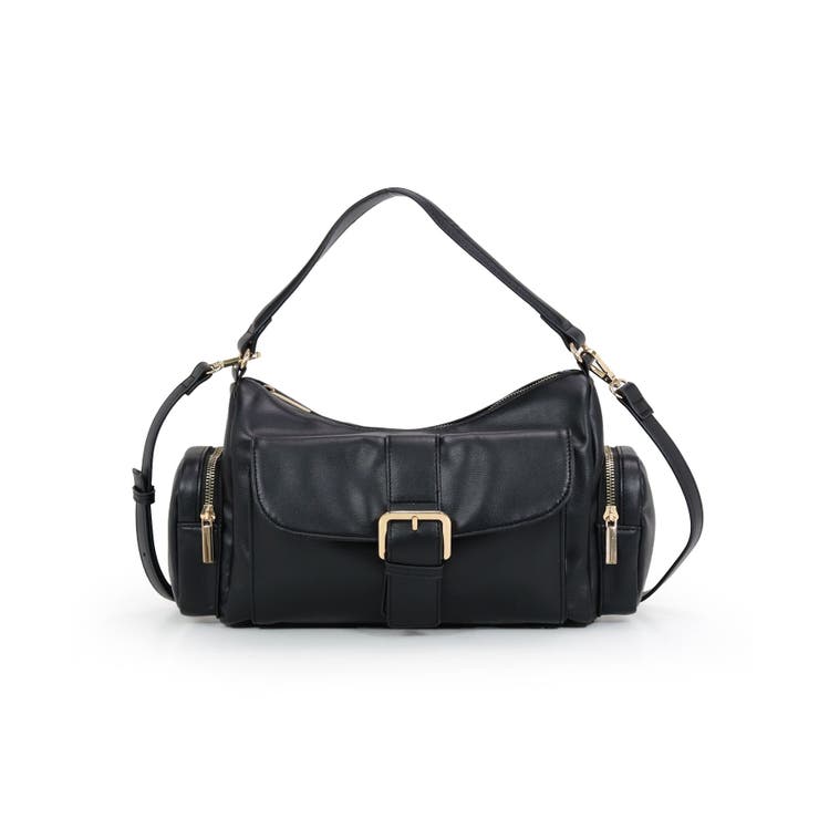 ブラック | アウトポケット2wayショルダーバッグ | TRYSIL