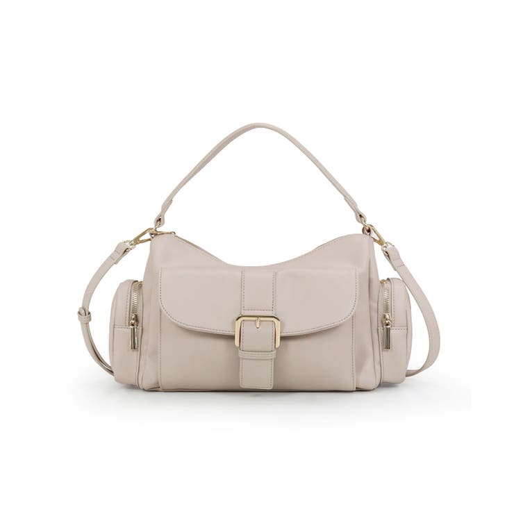 グレージュ | アウトポケット2wayショルダーバッグ | TRYSIL