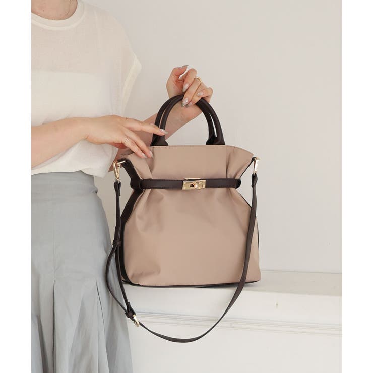 【デイリー/2way/軽量】軽量素材ベルトデザイン2wayトートバッグ | TRYSIL | 詳細画像10 