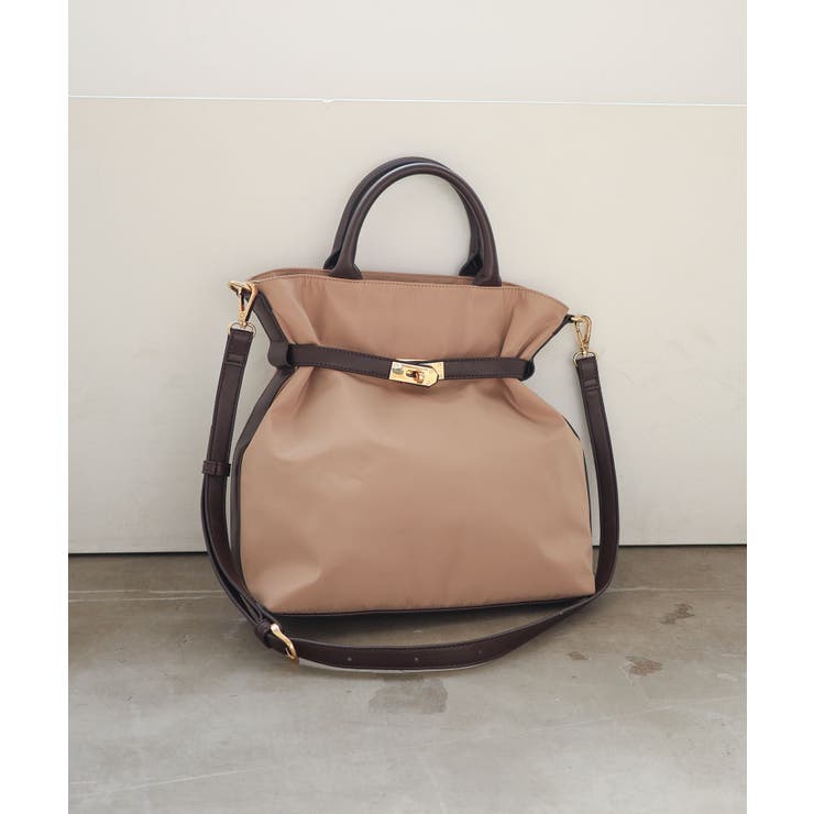 【デイリー/2way/軽量】軽量素材ベルトデザイン2wayトートバッグ | TRYSIL | 詳細画像13 