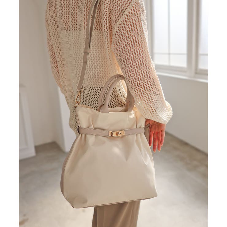 【デイリー/2way/軽量】軽量素材ベルトデザイン2wayトートバッグ | TRYSIL | 詳細画像3 