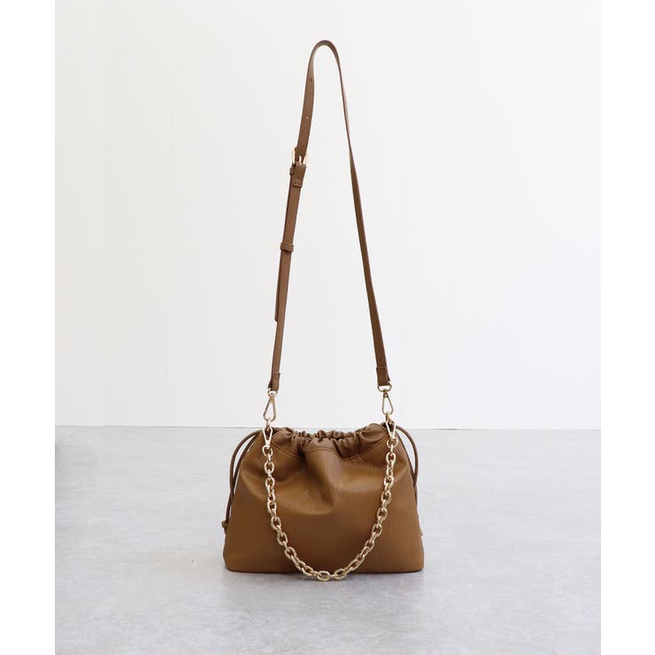 チェーンハンドル巾着ショルダーバッグ | TRYSIL | 詳細画像14 