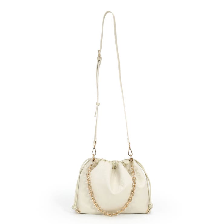 チェーンハンドル巾着ショルダーバッグ | TRYSIL | 詳細画像22 