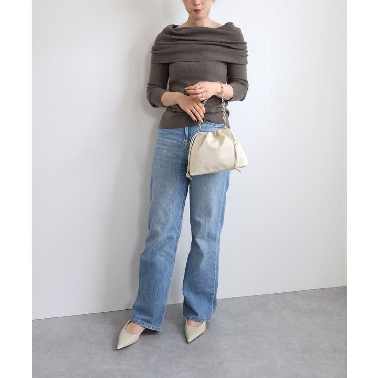 チェーンハンドル巾着ショルダーバッグ | TRYSIL | 詳細画像5 