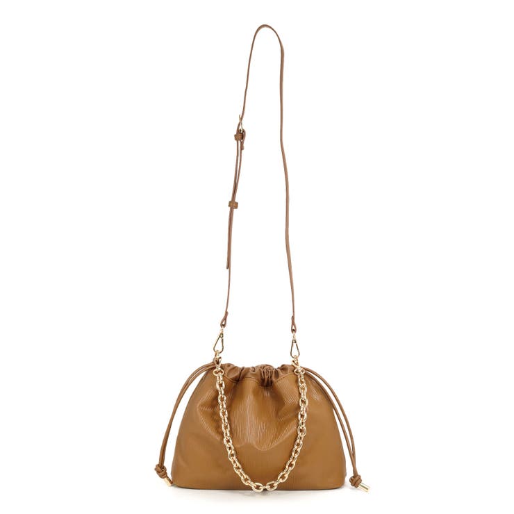 チェーンハンドル巾着ショルダーバッグ | TRYSIL | 詳細画像24 