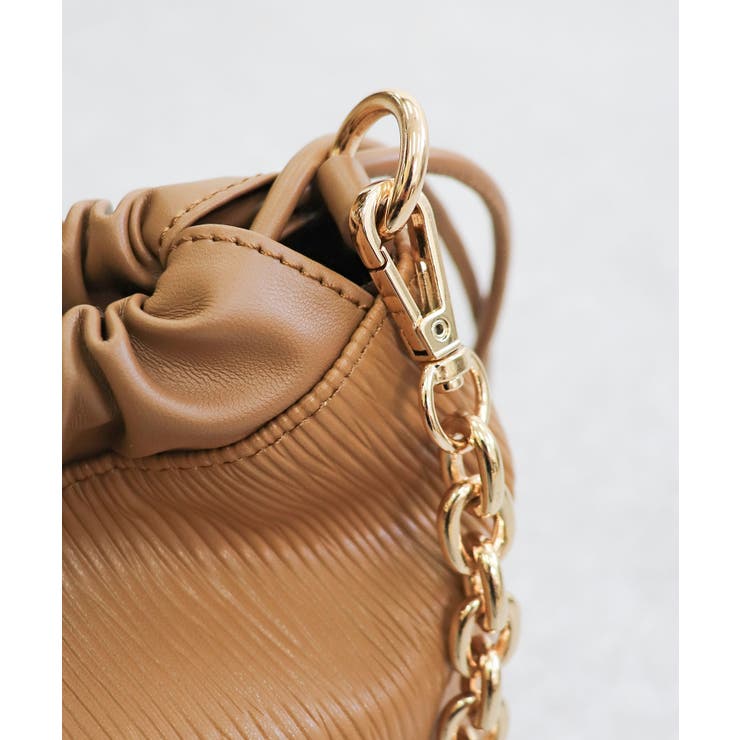 チェーンハンドル巾着ショルダーバッグ | TRYSIL | 詳細画像15 