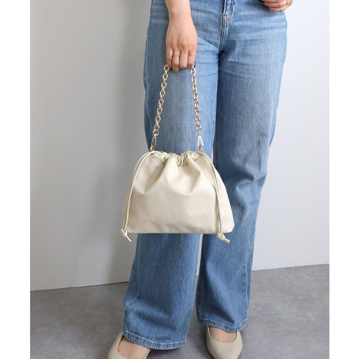 チェーンハンドル巾着ショルダーバッグ | TRYSIL | 詳細画像3 