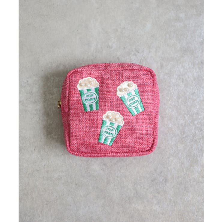 ポップコーン刺繍スクエアポーチ | TRYSIL | 詳細画像4 