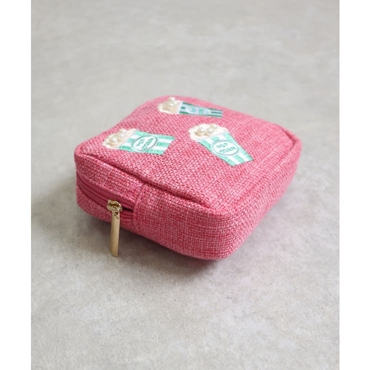 ポップコーン刺繍スクエアポーチ | TRYSIL | 詳細画像6 