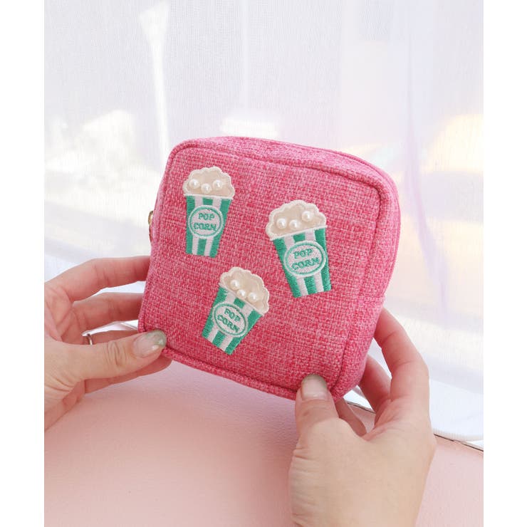 ポップコーン刺繍スクエアポーチ | TRYSIL | 詳細画像5 