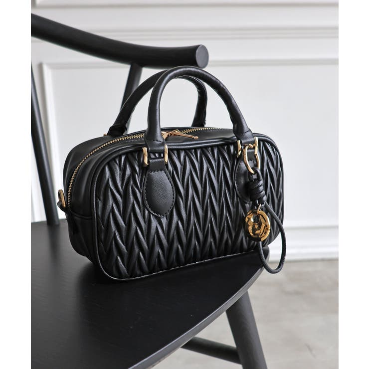 【オールシーズン/コンパクト/2way】チャーム付き2wayミニボストンバッグ | TRYSIL | 詳細画像10 