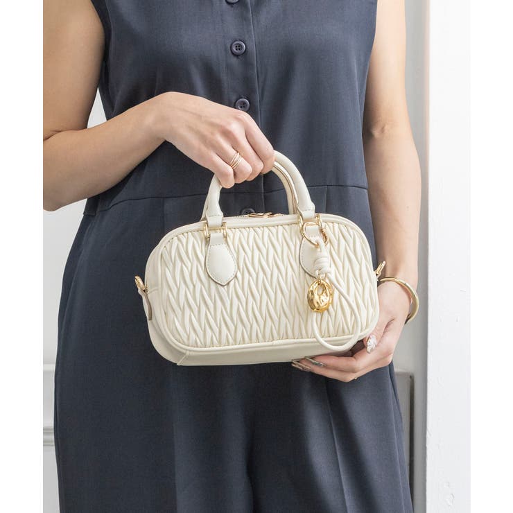 【オールシーズン/コンパクト/2way】チャーム付き2wayミニボストンバッグ | TRYSIL | 詳細画像3 