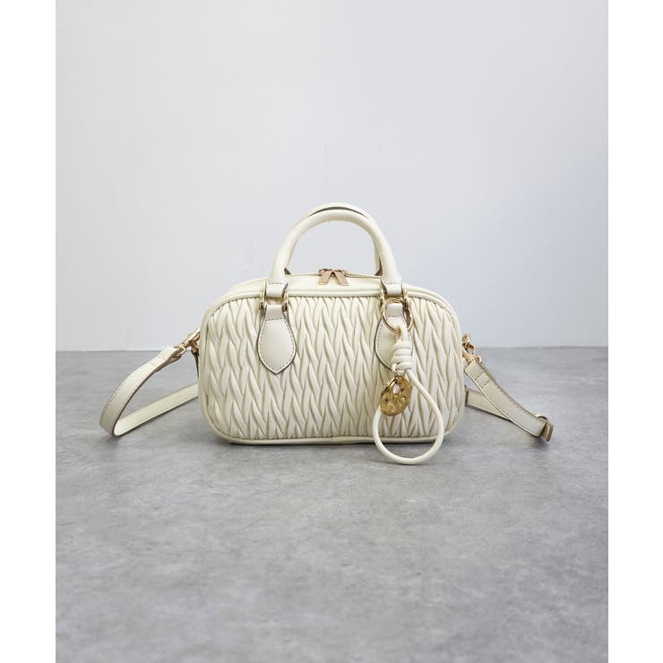 【オールシーズン/コンパクト/2way】チャーム付き2wayミニボストンバッグ | TRYSIL | 詳細画像11 