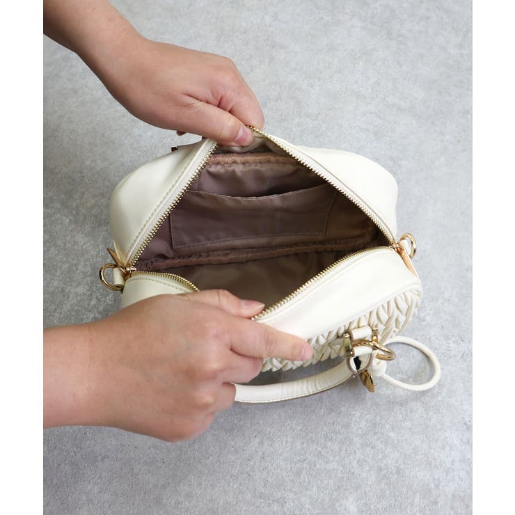 【オールシーズン/コンパクト/2way】チャーム付き2wayミニボストンバッグ | TRYSIL | 詳細画像14 