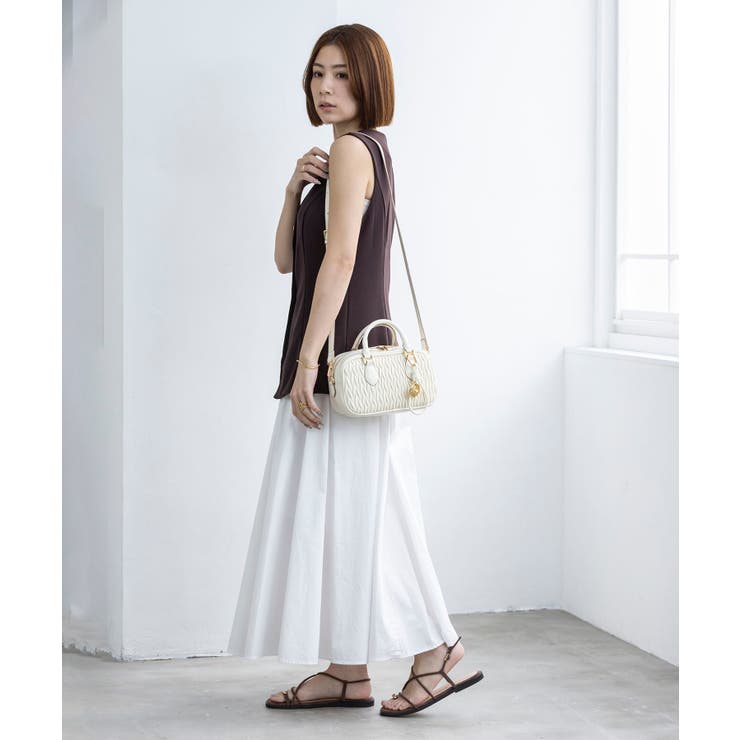 【オールシーズン/コンパクト/2way】チャーム付き2wayミニボストンバッグ | TRYSIL | 詳細画像5 