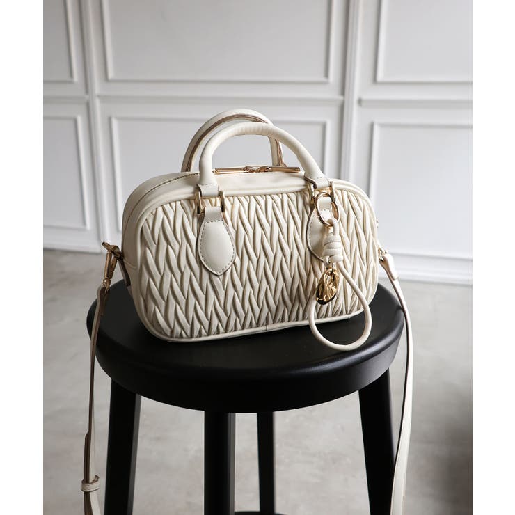 【オールシーズン/コンパクト/2way】チャーム付き2wayミニボストンバッグ | TRYSIL | 詳細画像6 