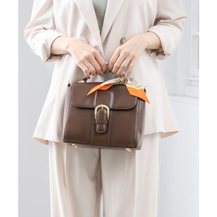 【オールシーズン/オケージョン/2way】スカーフ付き2wayハンドバッグ | TRYSIL | 詳細画像11 