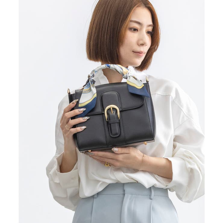 【オールシーズン/オケージョン/2way】スカーフ付き2wayハンドバッグ | TRYSIL | 詳細画像3 