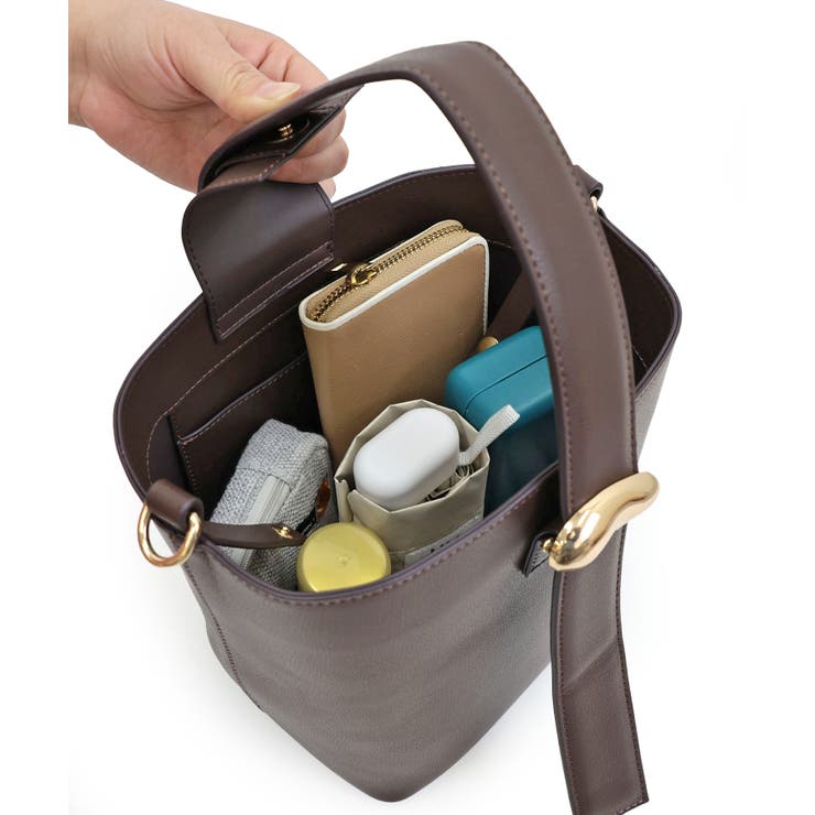 【オールシーズン ミディアムサイズ 2way】ニュアンスパーツワンハンドルショル… | TRYSIL | 詳細画像25 