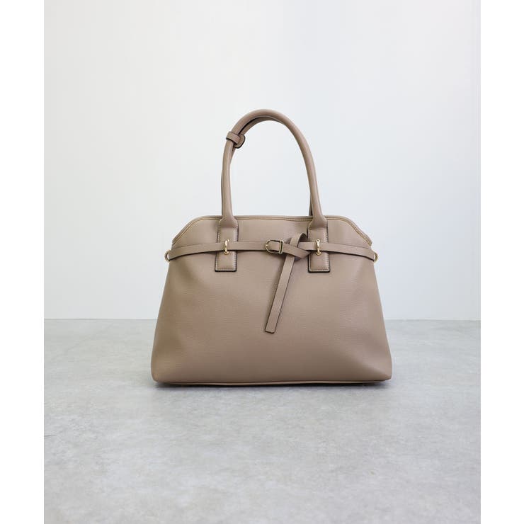 【オールシーズン/A4/通勤通学】ベルトデザイン横型A4トートバッグ | TRYSIL | 詳細画像14 