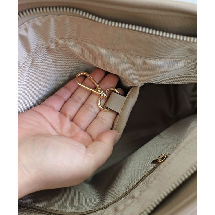 【オールシーズン/A4/通勤通学】ベルトデザイン横型A4トートバッグ | TRYSIL | 詳細画像17 