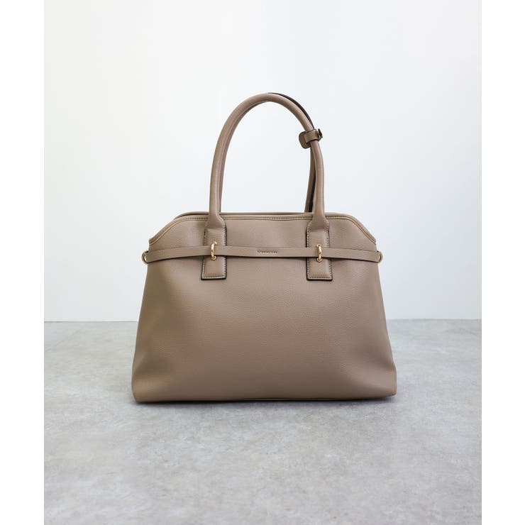 【オールシーズン/A4/通勤通学】ベルトデザイン横型A4トートバッグ | TRYSIL | 詳細画像21 