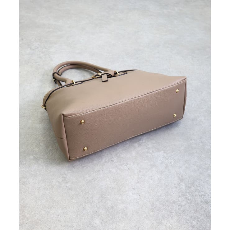 【オールシーズン/A4/通勤通学】ベルトデザイン横型A4トートバッグ | TRYSIL | 詳細画像22 