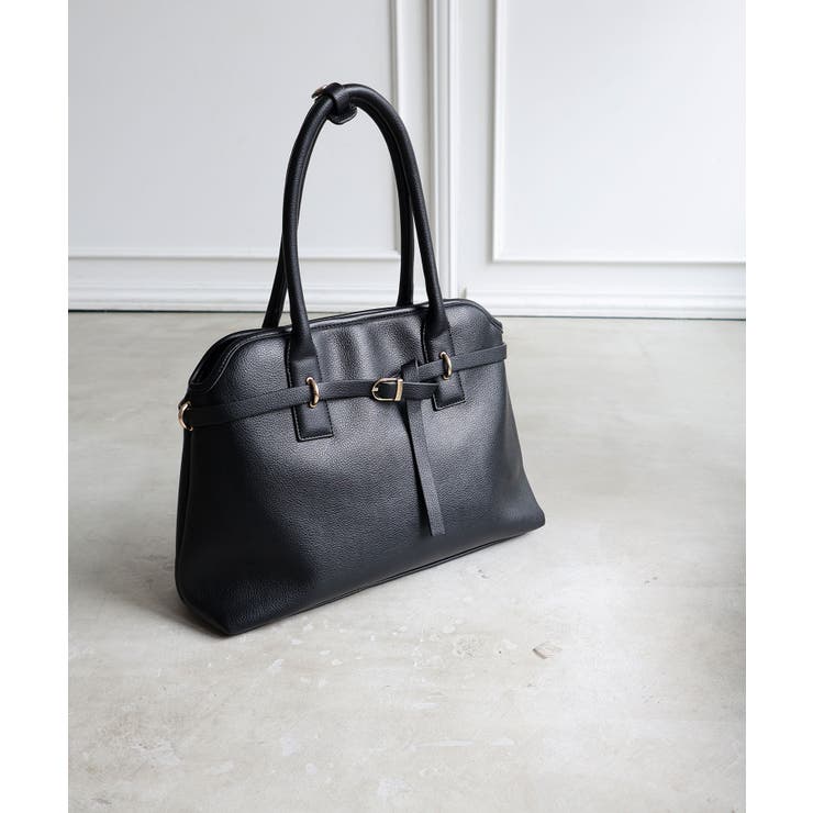 【オールシーズン/A4/通勤通学】ベルトデザイン横型A4トートバッグ | TRYSIL | 詳細画像5 