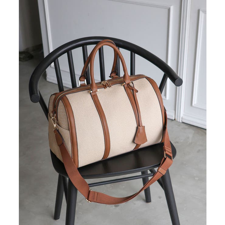 ブラウン | 【旅行/大容量/オールシーズン】2wayトラベルボストンバッグ | TRYSIL