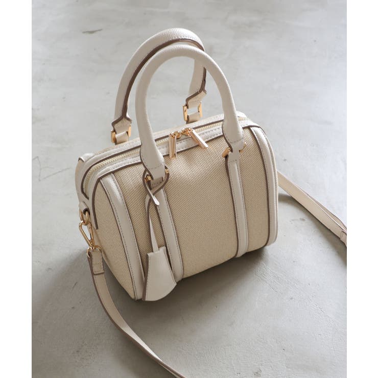 アイボリー | 【オールシーズン/コンパクト/2way】2wayミニボストンバッグ | TRYSIL