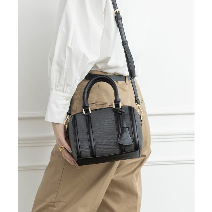 ブラック | 【オールシーズン/コンパクト/2way】2wayミニボストンバッグ | TRYSIL