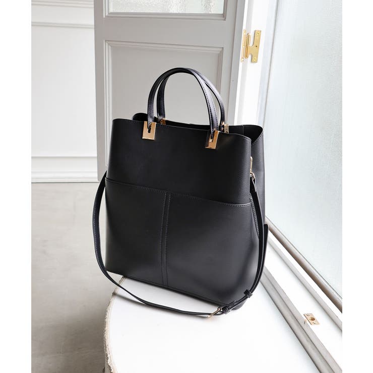 【A4/通勤/お仕事】ダブルポケット縦型A4トートバッグ | TRYSIL | 詳細画像10 