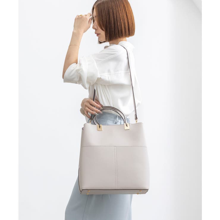 【A4/通勤/お仕事】ダブルポケット縦型A4トートバッグ | TRYSIL | 詳細画像2 