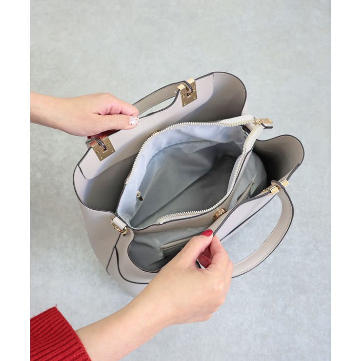 【A4/通勤/お仕事】ダブルポケット縦型A4トートバッグ | TRYSIL | 詳細画像13 