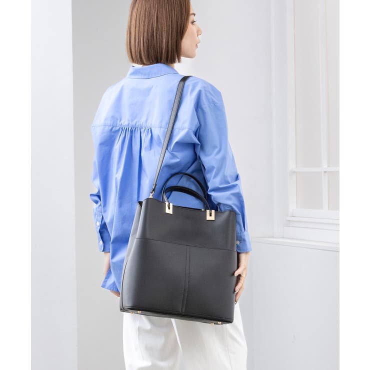 【A4/通勤/お仕事】ダブルポケット縦型A4トートバッグ | TRYSIL | 詳細画像7 