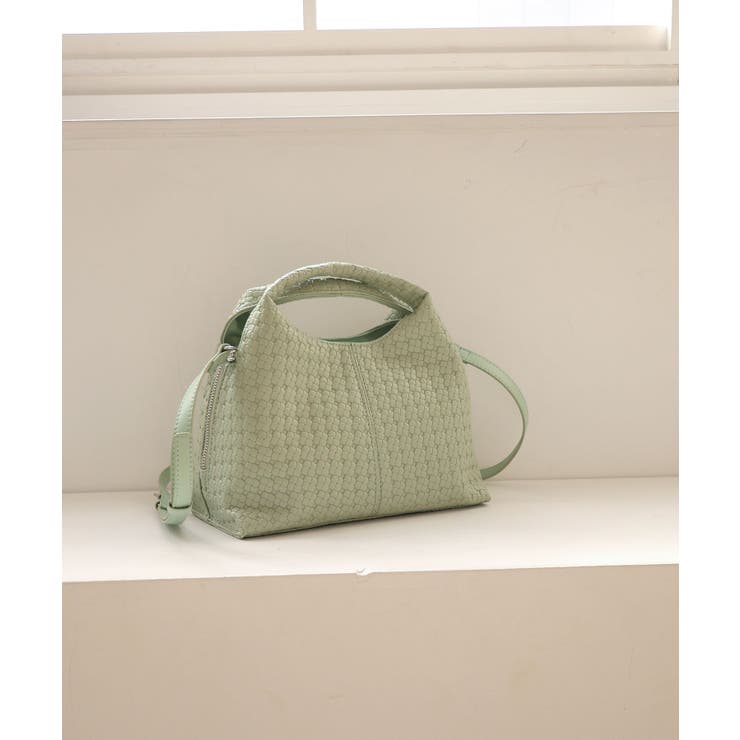 ミント | 【ミディアムサイズ/デイリー/軽量】あおりポケット2wayトートバッグ | TRYSIL