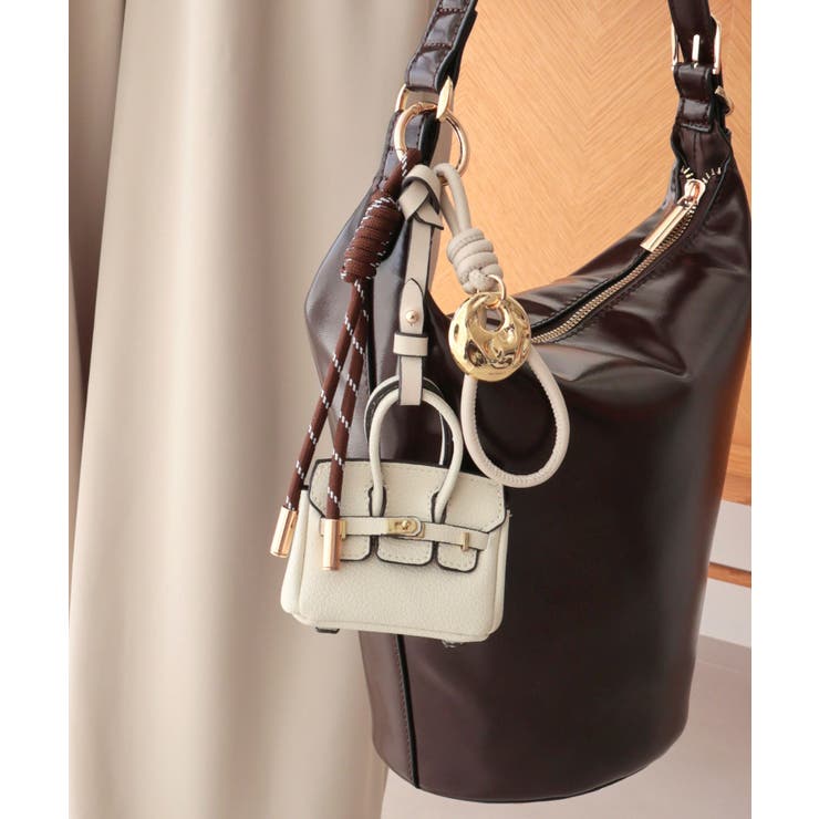 アイボリー | 【プレゼント/コンパクト/マルチウェイ】ミニバッグチャーム | TRYSIL